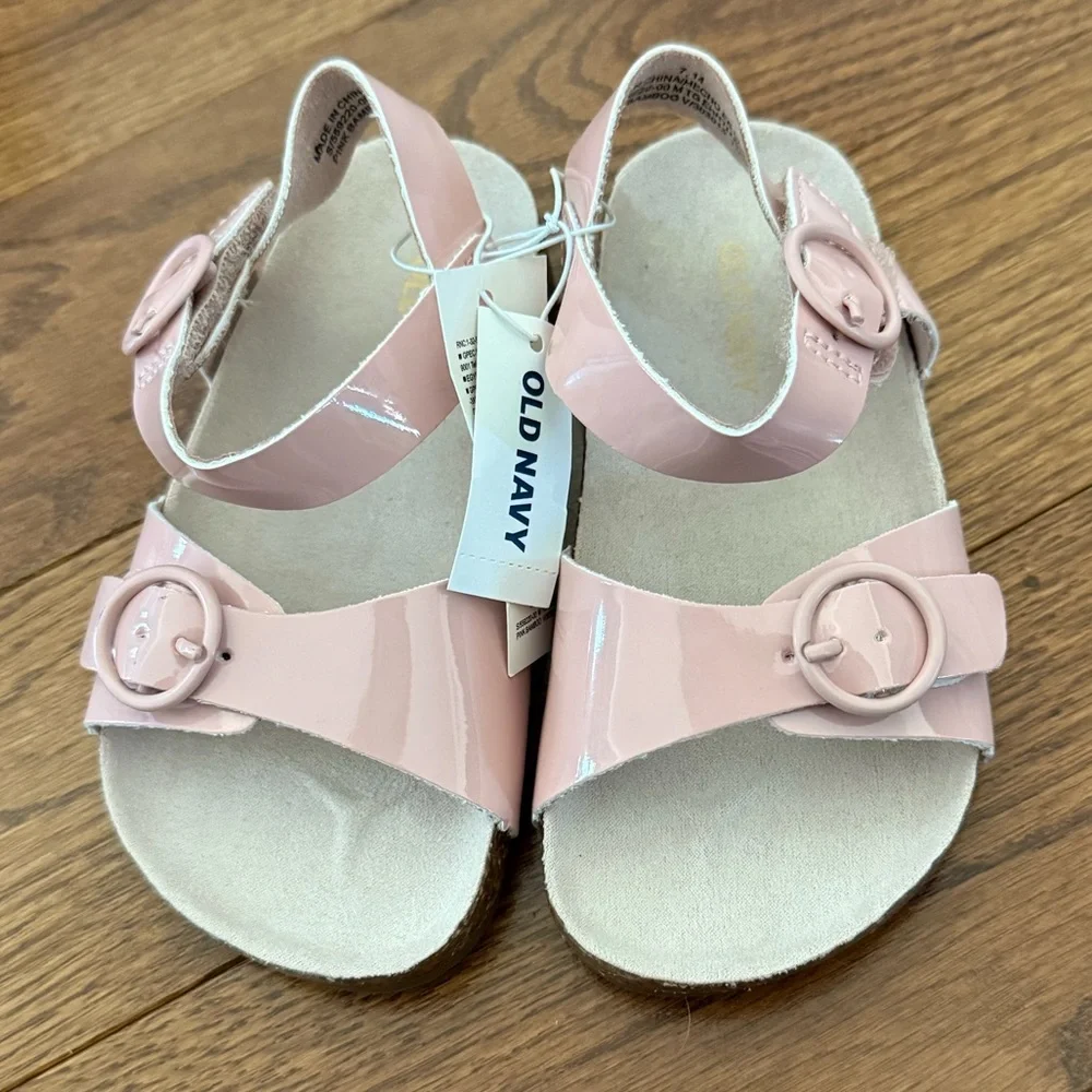Old Navy Toddler Pink Buckle Sandals size 7